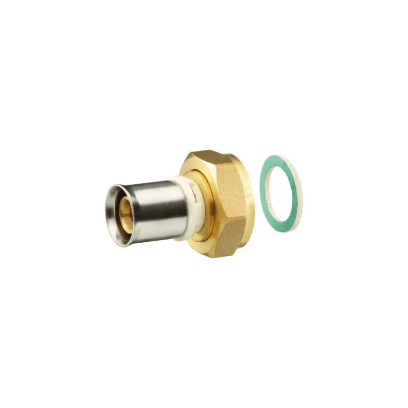 Brass multilayer female swivel nut 12x17 / 16mm - lead free.