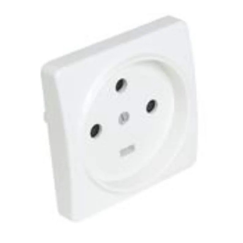 White power socket, 3-pole plus earth, 20A 