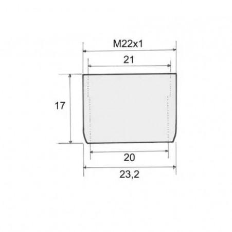 Aérateur femelle 22x100, DL M22, 13.5L / min