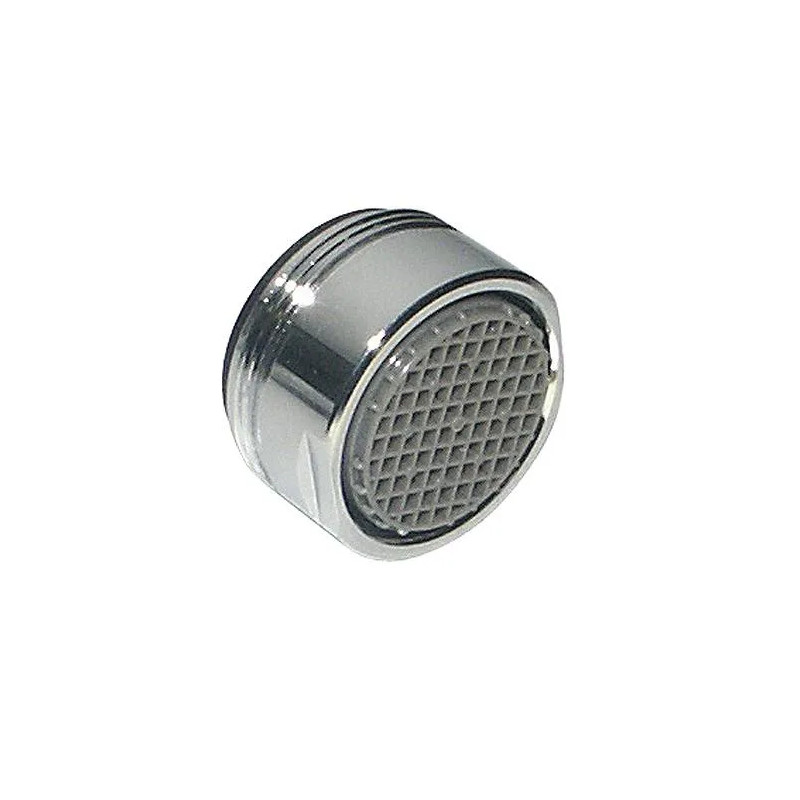 Chrome-plated male aerator 24x100, DL M24, 13.5L / min