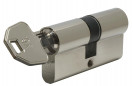 Lock cylinder nickel-plated V6, 30x30 mm, 6 pins, 4 reversible keys