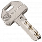 Lock cylinder nickel-plated V6, 30x30 mm, 6 pins, 4 reversible keys