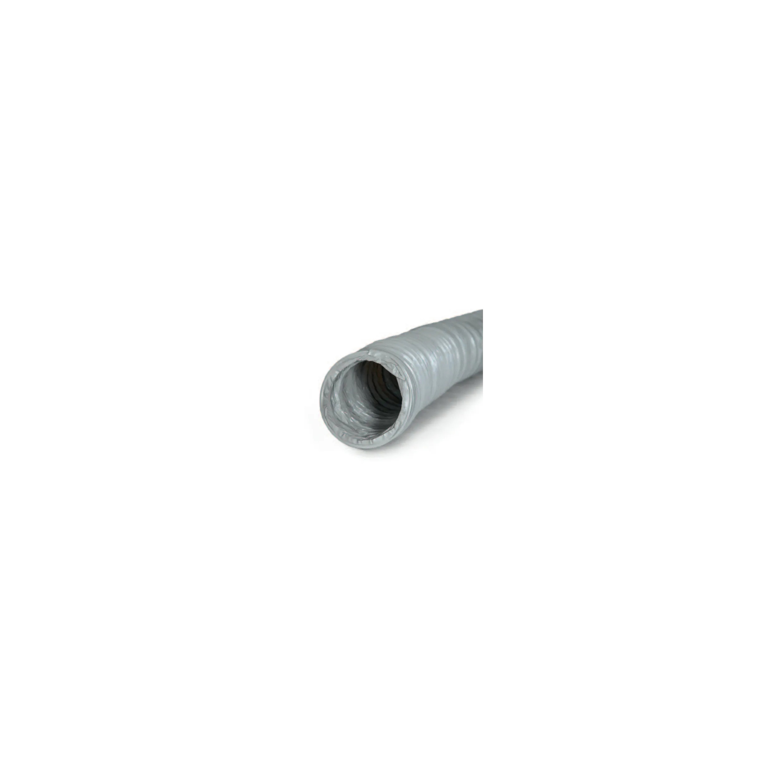 Gaine souple PVC gris pour ventilation, diamètre 150mm, longueur 6m