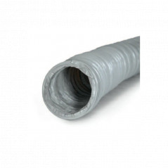 Gaine souple PVC gris pour ventilation, diamètre 150mm, longueur 6m