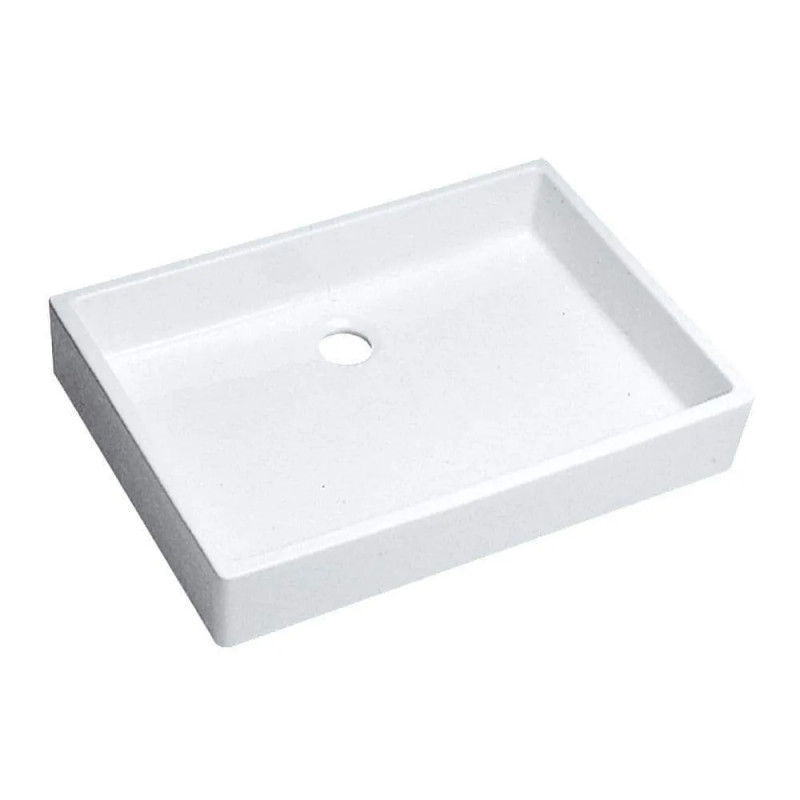 14cm straight-edged band sink, 500x400mm