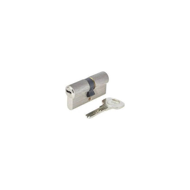 Cylinder series 1000 nickel plated 40x40mm, 6 pins, 4 reversible keys.