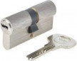 Cylinder series 1000 nickel plated 40x40mm, 6 pins, 4 reversible keys.