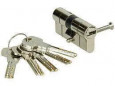 High security cylinder 2100 series nickel-plated, disengageable 30x40mm, 5 reversible keys.