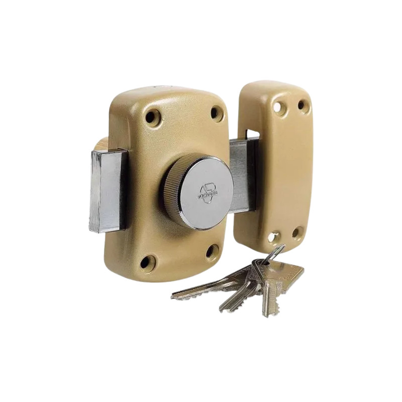 Cyclop lock button and cylinder 5 pins L.45 mm, diameter 23mm with 3 keys,