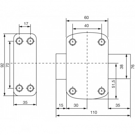 Cerradura cíclope con pomo y cilindro 5 pitones L.40mm, diámetro 23 mm con 3 llaves