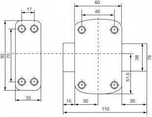 Cyclop lock button and cylinder 5 pins L.30 mm, diameter 23 mm with 3 keys