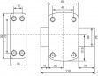 Cyclop lock button and cylinder 5 pins L.30 mm, diameter 23 mm with 3 keys