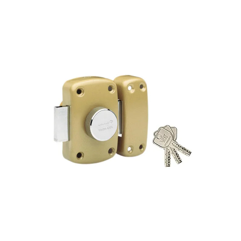 Verrou Cyclop VRX bouton et cylindre 6 goupilles L.45 mm, diamètre 23 mm avec 3 clés