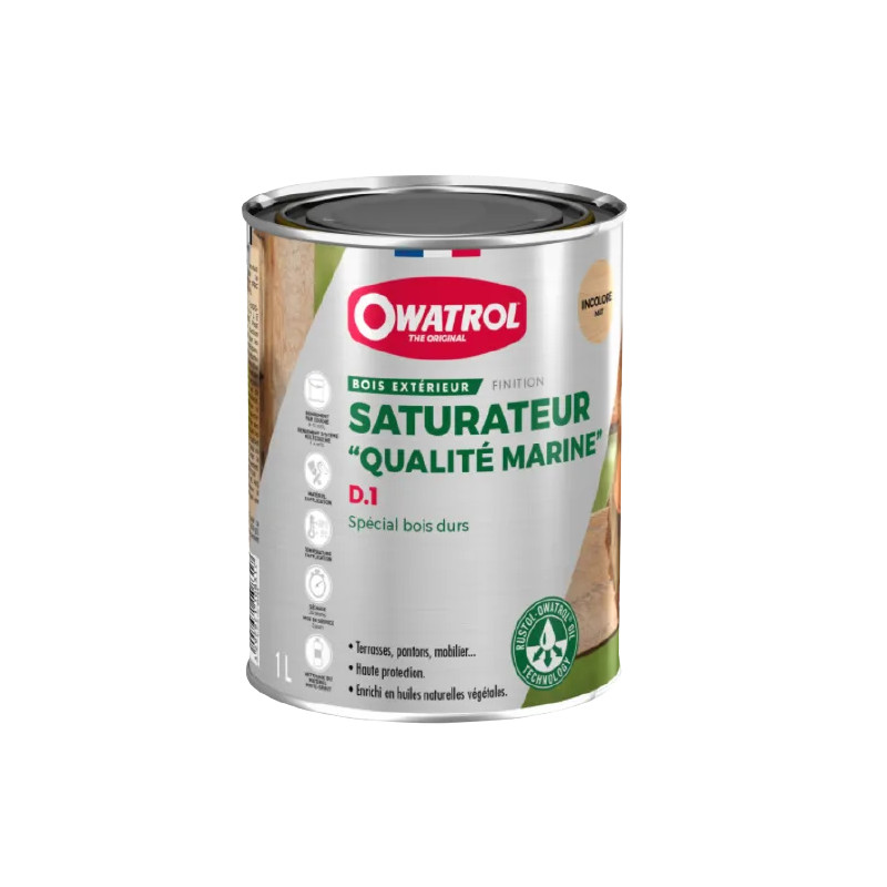 Saturateur intérieur/extérieur pour bois exotique, 1 litre.