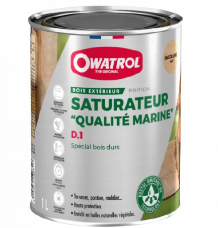 Saturateur intérieur/extérieur pour bois exotique, 1 litre.