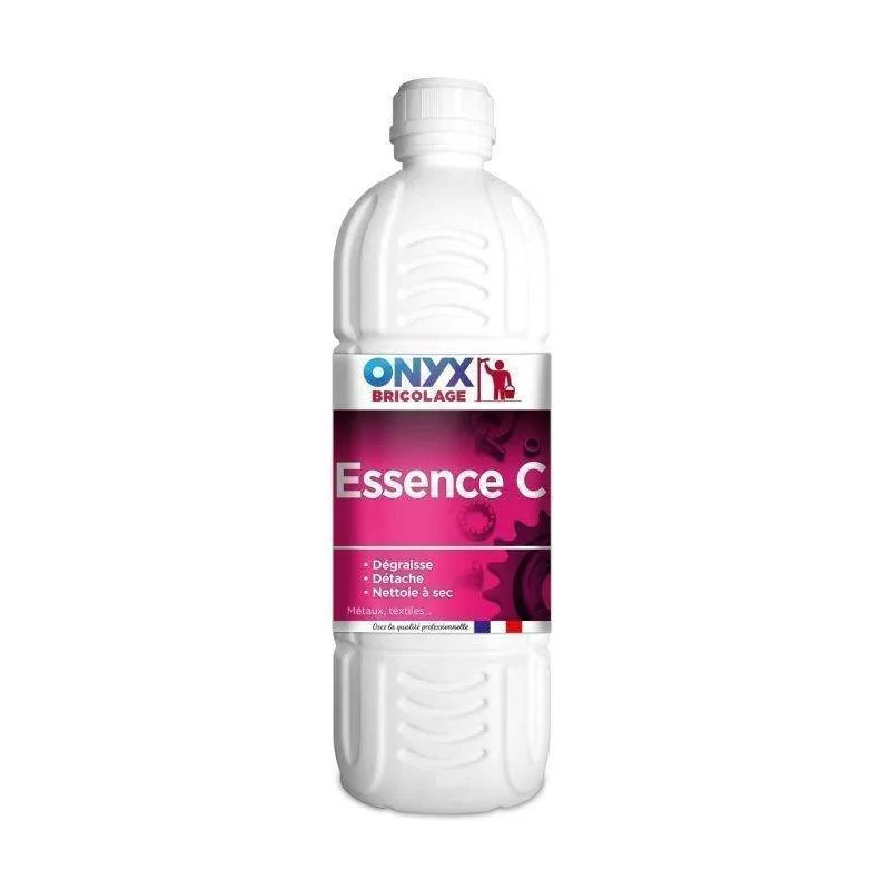 Essence minérale C, 1 litre, nettoyant à sec/détachant/dégraissant.