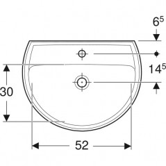 Bastia sink 60 cm x 45.5 cm