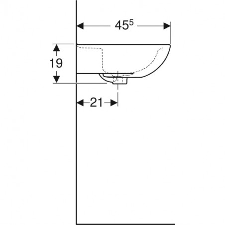 Lavabo Bastia 60 cm x 45.5 cm