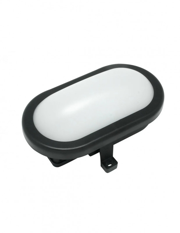 Bullauge Led oval 10W, 4000K, warmes Licht 700 lm, 120x180x80, schwarz