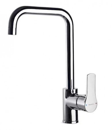 Mitigeur lavabo bec haut avec tirette titanium