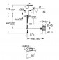 Miscelatore monocomando per lavabo GROHE "NEW BAULOOP", taglia S con scarico pop-up