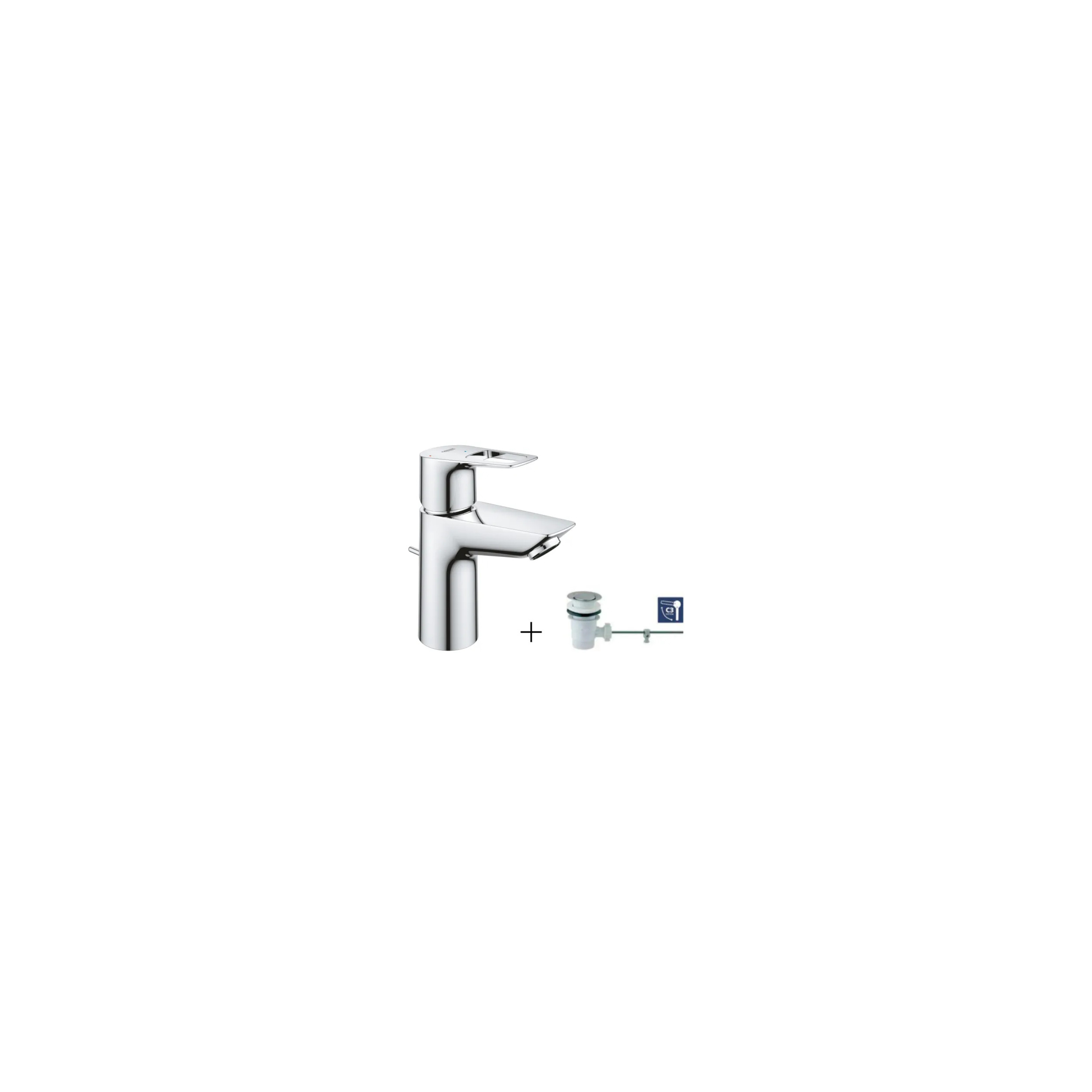 Mitigeur lavabo GROHE \"NOUVEAU BAULOOP\" taille M avec vidage