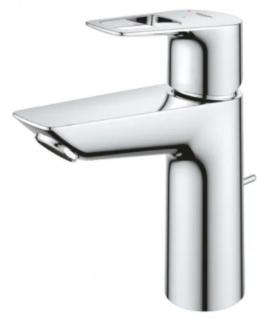 GROHE "NEW BAULOOP" single lever basin mixer, size M with pop-up waste