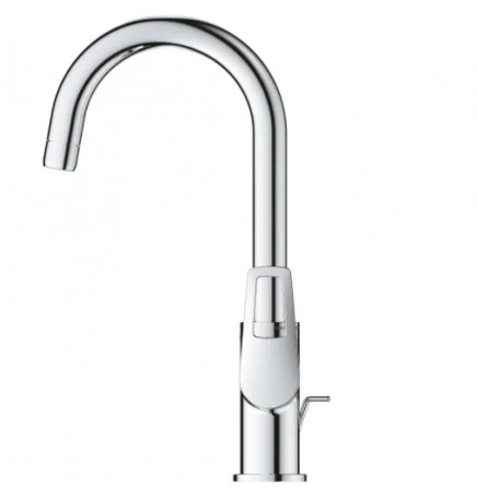 Mezclador monomando de lavabo GROHE "NEW BAULOOP", tamaño L de caño alto con desagüe automático