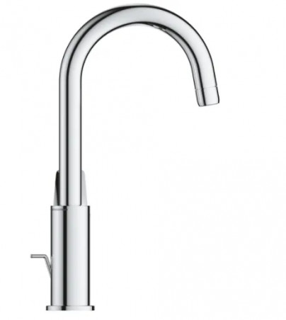 Mitigeur lavabo GROHE \"NOUVEAU BAULOOP\", taille L bec haut avec vidage