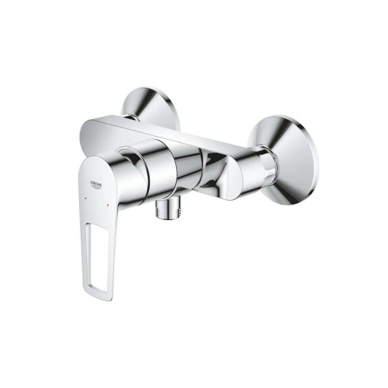 GROHE "NEW BAULOOP" chrome shower mixer, 15 cm centre distance