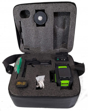 Self-Leveling 3-Line Pro Laser Level with Cover and Stand