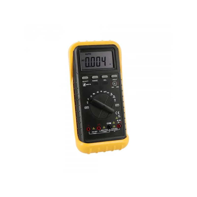 Multimeter with auto voltage mode, automatic range selection