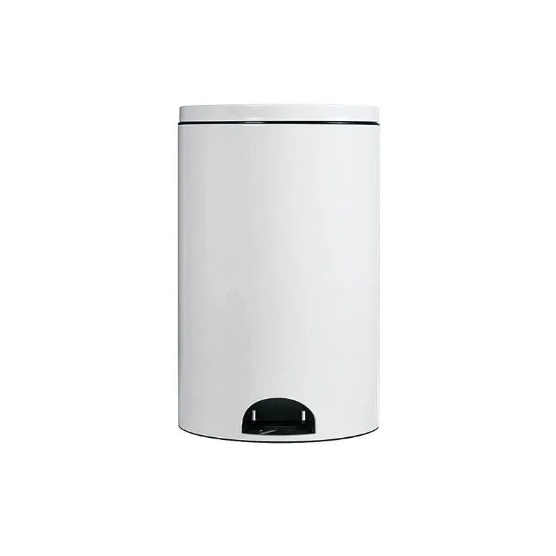 Poubelle 20 litres Elora blanc, diamètre 29cm, hauteur 47cm