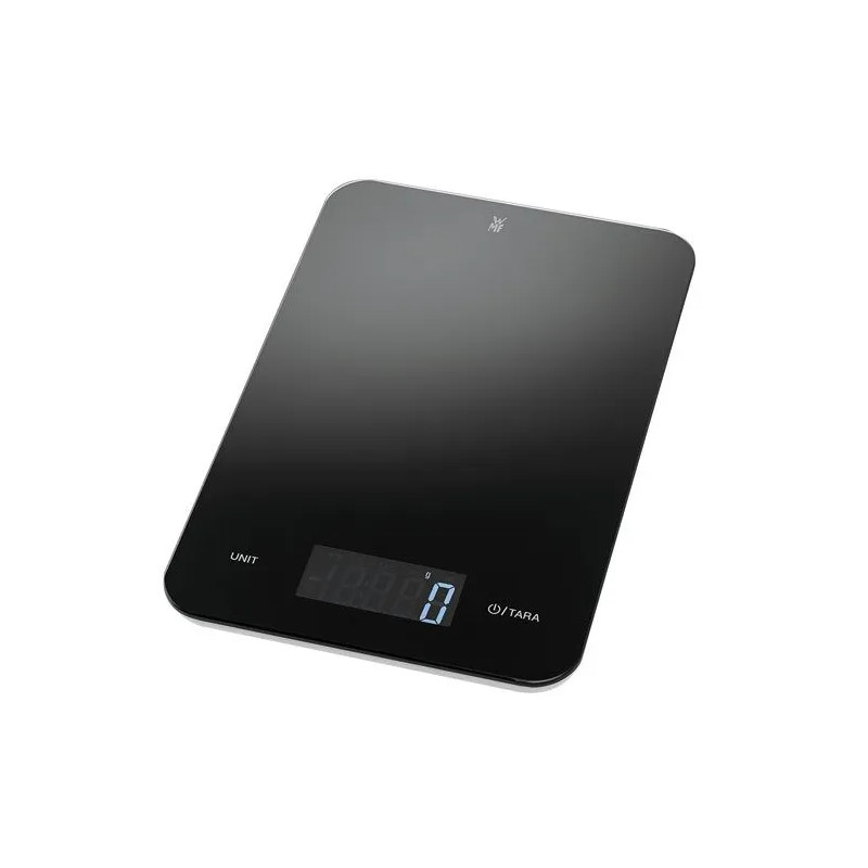 Black digital kitchen scale, 5kg to 1g