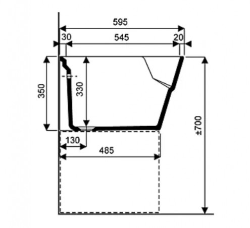 Office stamp GEBERIT ALLIA Publica Garda, 74x58.5x35