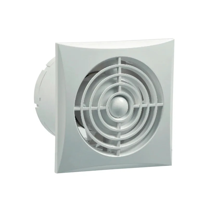 Extra flat wall mounted extractor, silent, 100mm standard 102m3/h