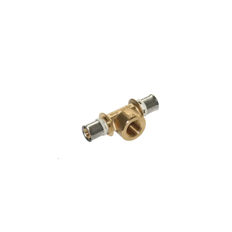 Multilayer brass tee Radial type female 16/15x21/16mm, lead-free