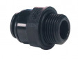 Acoplamiento macho 20 x 27 ( 3/4 ), para manguera de 10 mm, acetal negro