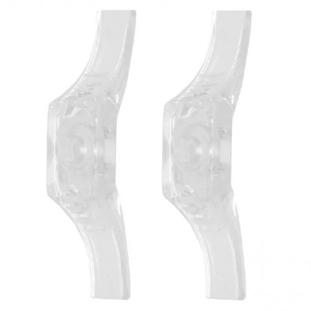 Supports pour coffre volet roulant, blanc, 2 pièces