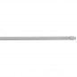 Oval rod 10x5mm, 30 to 50cm, with fixing hooks, white, 2 pieces