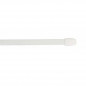 Oval rod 10x5mm, 40 to 60cm, with fixing hooks, white, 2 pieces