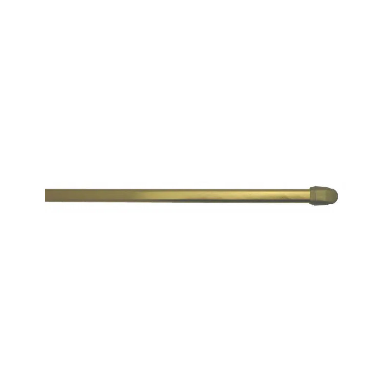 Oval rod 10x5mm, 30 to 50cm, with fixing hooks, brass, 2 pieces