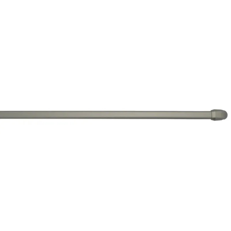 Oval rod 10x5mm, 30 to 50cm, with fixing hooks, nickel, 2 pieces