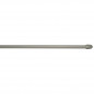 Oval rod 10x5mm, 30 to 50cm, with fixing hooks, nickel, 2 pieces