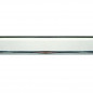 Wardrobe tube oval, 30x15mm, length 100cm, chrome