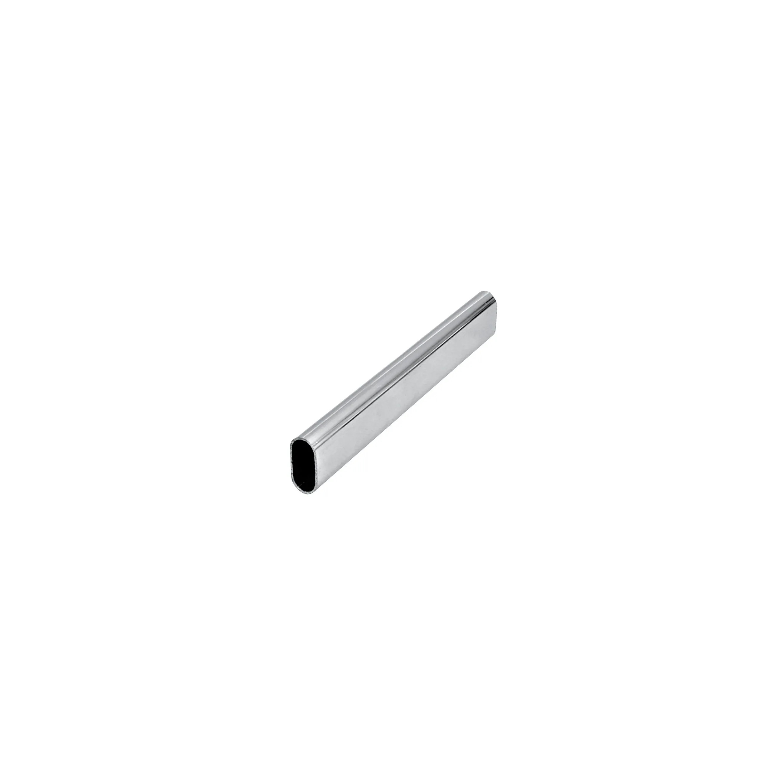 Tube penderie ovale, 30x15 mm, longueur 150cm, chromé