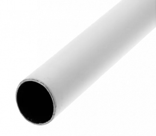 Tube for wardrobe, diameter 16mm, length 80cm, white