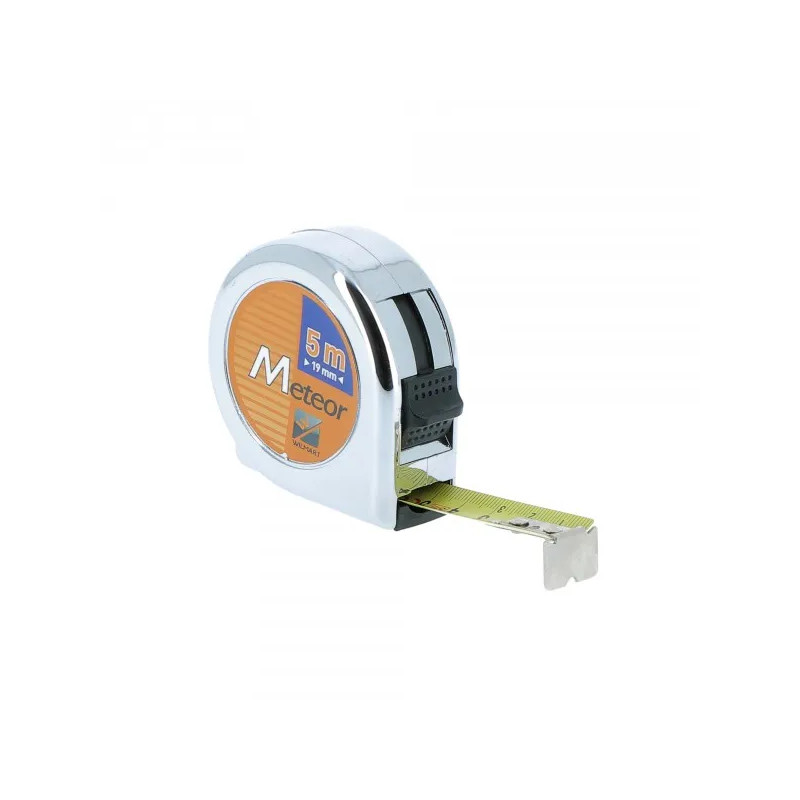 METEOR tape measure, abs chrome, 5m x 19mm