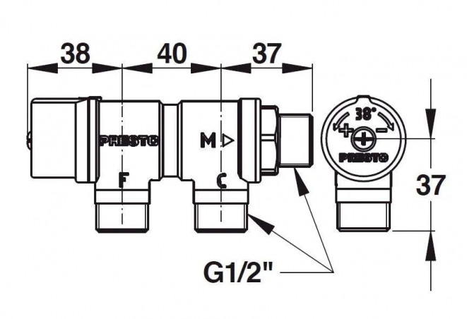 Thermostatic controller with parallel input 1/2