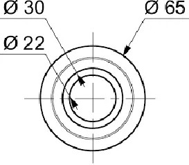 Seal for Wirquin cistern 65x22 mm